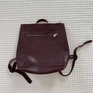 Portland Leather Tote Backpack